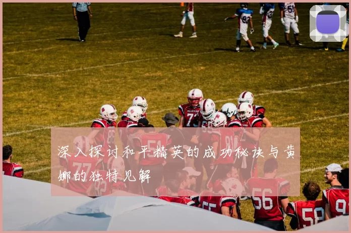 深入探讨和平精英的成功秘诀与黄娜的独特见解