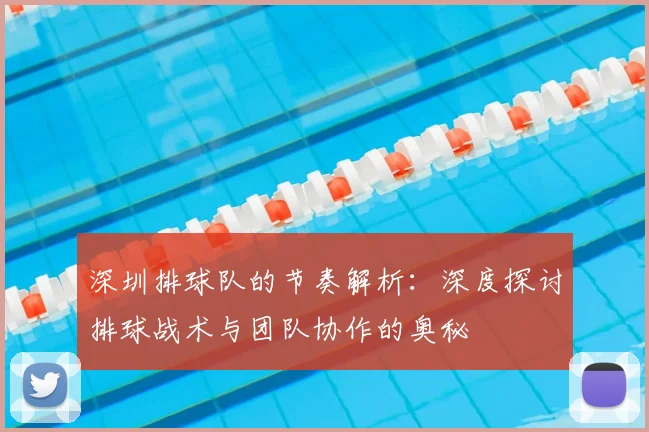 深圳排球队的节奏解析:深度探讨排球战术与团队协作的奥秘
