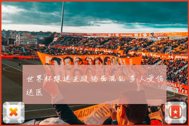 世界杯球迷互殴场面混乱 多人受伤送医